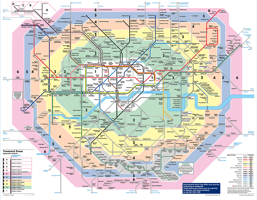 Como são divididas as regiões de Londres