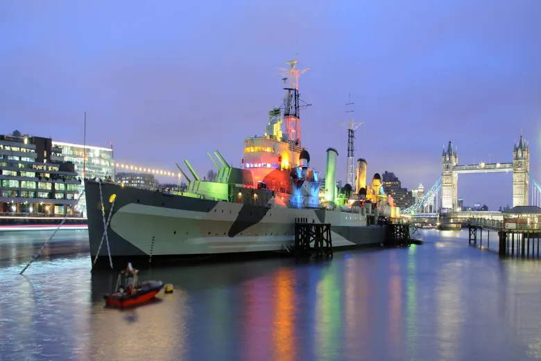 Navio-museu HMS Belfast em Londres